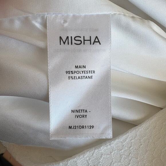 Misha Ninetta Dress Ivory Size 4 - Picture 7 of 8